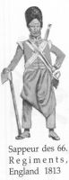Sappeur des 66. Regimentes, England 1813